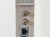SynOptics 5378-F top of faceplate showing BNC RX and TX coaxial uplink connectors and one RJ-45 port