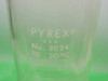 Pyrex No. 3024 USA TD 20°C etched markings on cylinder body