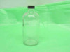 Qorpak Clear 16 oz. Boston Round Bottles w/caps - box of 11