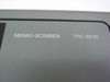 Close-up of Memo-Scriber TRC-8030 model label on unit housing