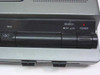 TRC-8030 right-side controls showing REW button, Search Off/On switch, and Power indicator LED