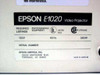 Epson E1020 Crystal Image Video Projector