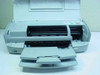 HP Deskjet 5440 C9045A top cover open showing print carriage mechanism and extended paper trays