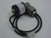 CTI-Cryogenics 8112095G001 Purge Valve front label view showing solenoid body, stainless hex port fitting, and CTI-Cryogenics branding
