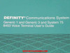 AT&T DEFINITY Communications System Generic 1 and 3 and System 75 8403 Voice Terminal User's Guide — cover title text close-up