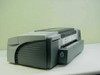 HP CP 1700 C8108A color inkjet printer – rear left 3/4 view showing back panel label and port area
