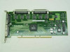 LSI Logic Symbios SYM22910 dual-channel Ultra3 SCSI LVD/SE PCI adapter card showing dual 68-pin SCSI connectors