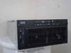 IBM 7026-H80 RS/6000 Enterprise Server front panel view showing DVD-RW drive, DDS3 tape drive, operator panel, and dual cooling fans