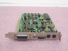 Intel P8051AH ISA sound card front view showing green PCB with DB-15 game port, two 3.5mm audio jacks, and ISA edge connector