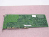 Ensoniq 4001022851 Rev B ISA sound card – solder-side view showing ISA edge connector, board traces, and DB-15 bracket port