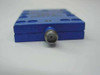 Anaren 7H0119 Balanced Mixer – opposite end view showing single SMA female connector (IF port) on the blue anodized housing
