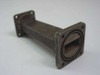 WR90 to WR112 Conical Waveguide with Choked Flanges 112mm long 8.2-10GHz