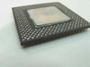Intel Celeron SL35S 366MHz FC-PGA CPU — angled view of PGA370 pin array and heat spreader edge