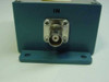 Bessel Low Pass Filter 7.0 MHz 5-Pole — IN port end view showing panel-mounted BNC input connector labeled IN