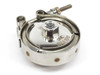 SMC SFA100 clean gas filter – top-down view showing filter disc body, center port fitting, and full clamp ring with tightening bolt
