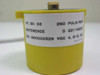 D22116200 PE 50 C6 rotary encoder – label close-up showing PE 50 C6, 250 PULS/REV, REFERENCE D 22116200, SN 260002328, VDC 4.5–5.25, Made in Germany
