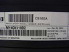 HP DeskJet 9800 C8165A bottom label close-up showing model number C8165A, serial number, manufacture date Dec 20 2004, and Product of Malaysia marking