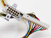 HP 0950-2994 DPS-44AP power supply – close-up of multi-pin output wire harness connectors showing 12-pin and larger multi-pin plugs