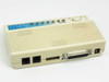 US Robotics Sportster 568602 — rear panel showing dual RJ-11 ports, DB25 serial connector, and 9V DC power jack