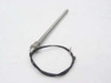 Watlow 304172-002 immersion heater – angled view showing threaded fitting and bare wire leads