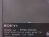 Sony PVM-20N6U 20" Monitor