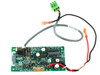Kronos 6600167-999 Rev C Sys 400 Battery Backup board — top side showing components, fuse, green terminal block, and wiring harness
