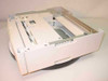 Xerox DocuPrint 4517 XJ-BGY sheet feeder tray — top-rear three-quarter view showing paper path and guide rails