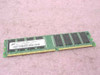 Micron MT8VDDT3264AG-40BC4 256MB DDR PC3200 memory module – component side view showing Micron chips and label