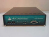 Astrocom SP-Series SP100SA T1 line network modem — front panel showing LINK, MONITOR, LEDS, control port DB-9, and POWER indicator