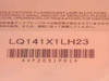 Sharp LQ141X1LH23 model number label and barcode on panel bag — serial code VF2031P01 visible