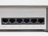 IBM 8222 rear panel close-up showing six RJ-45 Ethernet ports numbered 1 through 6 with light surface scratches on panel