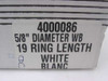 GBC 4000086 5/8" 19 Ring White Plastic Bindings-80 pcs.