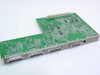 Bay Networks 113036 Neptune E/T3S PDB Board REV F – reverse angle showing top of PCB with edge connector, ICs, and port bracket with DB25 and RJ45 connectors