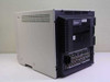 Sony PVM-1353MD — rear 3/4 view showing rear connector panel with multiple BNC connectors, vented top panel, and label sticker