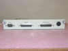 Relisys TR175 II Terminal Control Board 736VA7400F – bracket rear view showing AUX DB9, Main DB25, Parallel DB25, and Mini-DIN ports labeled