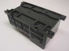 PLC Direct D2-03B DirectLogic 205 base unit — bottom view showing DIN rail mounting channel and ventilation slots
