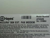 Hayes External Accura 336/56K Fax Modem (4703US)