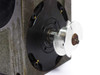Sankyo Sandex 6E Index Drive – closeup of output shaft and output flange showing shaft tip and circular mounting plate