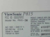 Viewsonic P815-3M 21" Professional series Graphic Monitor