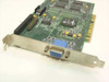 Creative Labs CT6610 Permedia 2 PCI video card — angled rear-bracket view showing VGA (HD-15) output connector and PCI edge connector