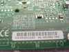 Intel CA810e motherboard – close-up of PCB label showing part number AA A01986-306, serial number IUC201212162, and front-panel header pin guide (J9F2/J10B1)