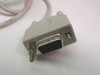 Logitech M-CE15 serial mouse – close-up of DB9 9-pin female RS-232 connector end with thumbscrews
