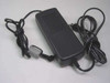 Murata EB-100U AC adapter full view showing black housing with ventilation slots, output cable with gray connector, and coiled AC input cord