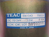 Teac EM1543 Permanent Magnet DC Motor w. ball bearings