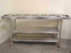 Stainless Steel Serving Cart Salad Bar Galley Station