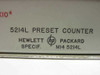 Hewlett Packard 5214L Preset Counter Spec M14-5214L - No Power