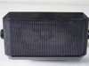 Motorola SSN4005A external speaker front view showing black metal mesh grille and rectangular housing