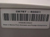 HP OfficeJet G85xi bottom label showing part number C6757-60001 and serial MXB06C05QW, made in Mexico