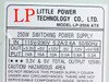 Little Power LP-250A 250W ATX Switching Power Supply 115v/230v 5.2A/2.6A 50/60Hz