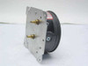 Dwyer 2000-00N Magnehelic gauge – rear view showing mounting plate with two brass barbed pressure fittings and black die-cast housing